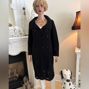 Diane Von Furstenberg Black Sweater Cardigan